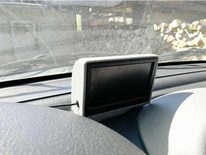 stand 5 inch lcd screen reverse driving camera car 3d print model - Mito3D