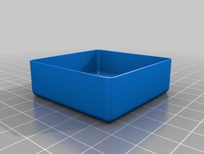 Kare karbonhidrat parça tepsi organizasyon özelleştirilmiş 3d print model - Mito3D