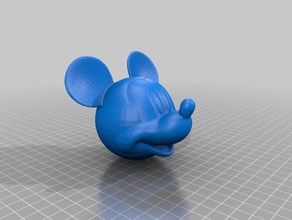 mickey mouse head only remix 3d printing 3d print model - Mito3D