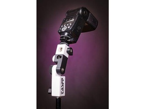 camera speedlight umbrella flash holder blitz halter blitzhalter mount gelenkneiger halterung schirmhalter swivel tripod 3d print model - Mito3D