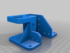 ninjacookie bottomless lower brackets 3d printer parts bracket dual z 3d print model - Mito3D