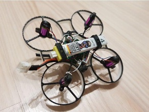 support de batterie ragg-e whoop cadre r c véhicules la quadcopter frame wouah 3d print model - Mito3D