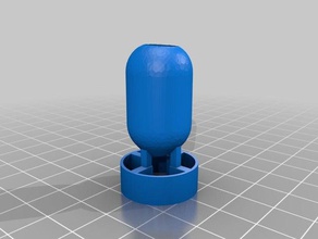 Bombe geformte paracord Perle - Zubehör 3d print model - Mito3D