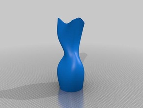 vase Dekor Blumen-vase 3d print model - Mito3D