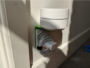 google wifi uk socket shelf organization british english plug 3d print model - Mito3D