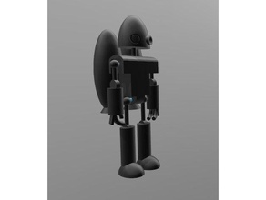 j1m seinem jetpack Modell-Roboter action-Figur Schreibtisch-Spielzeug Abbildung Roboter 3d print model - Mito3D