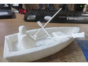 fisherman mixed poly decor benchmark benchy boat fish fishing model ornament ship vessel 3d print model - Mito3D