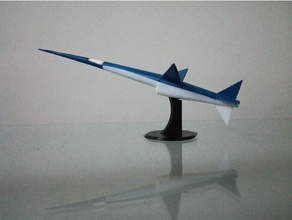 espadon - blake & mortimer der Schwertfisch Dekor Flugzeug fighter spadon 3d print model - Mito3D