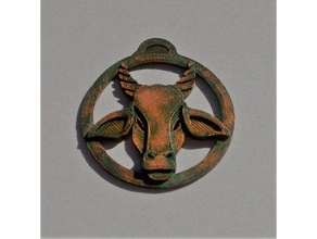 baphomet amuleto gioielli medaglione simbolo token 3d print model - Mito3D