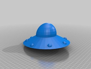 ovni gigante La impresión en 3d extranjero extraterrestre 3d print model - Mito3D