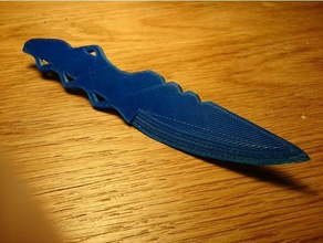 kike cuchillo deporte y al aire libre agarre ergonómico futurista el moderno simple 3d print model - Mito3D