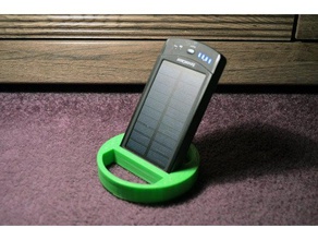 solar panel holder smartphone charger usb 3d print model - Mito3D