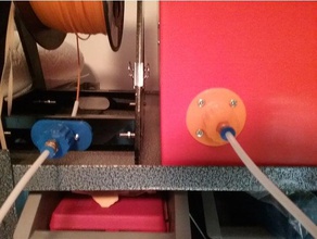 filament filtre guide anet a8 support de bobine imprimante 3d accessoires le ptfe tube push 3d print model - Mito3D
