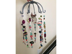 super easy mobile decor beads hanging wind chime 3d print model - Mito3D