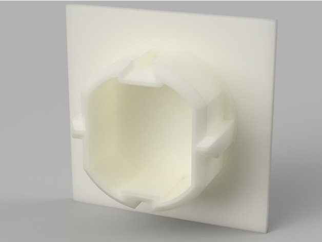 presa schuko coperchio quadrato arredamento 3D print model - Mito3D