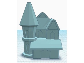 alice Haus Gebäude & Strukturen Niedlich doll dollhouse home kawaii 3d print model - Mito3D