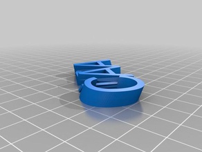 özelleştirilmiş iamburny benim v2 ciara Anahtarlık 3d print model - Mito3D