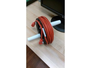hydras Schnur-Reiniger Verlängerung Kabeltrommel - Organisation extention cord 3d print model - Mito3D