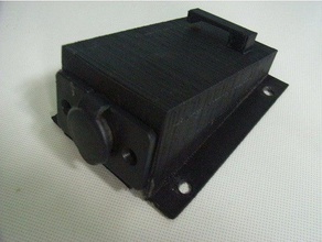 12v socket casing - surface mount automotive 3d print model - Mito3D