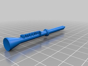 my customized golf tee text nub sport & outdoors 3d print model - Mito3D