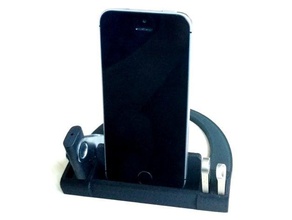 smartphone&usb drives stand mobile phone iphone smartphone holder usb stick 3d print model - Mito3D