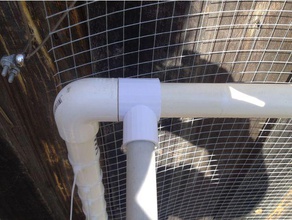 20mm pvc plumbing conduit connector outdoor & garden cloche fitting pipe 3d print model - Mito3D