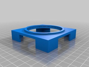 80x80mm filter holder 77mm hassel lens parts astrophotography 3d print model - Mito3D