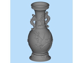 repair chinese fish-bird vase sculptures 3d print model - Mito3D