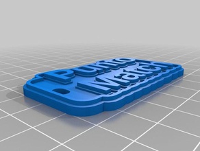 punto match corto Schlüsselbund Schlüsselanhänger kundengebundene 3d print model - Mito3D
