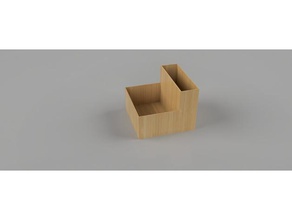 desktop planter - dual compartment decor 3d print model - Mito3D