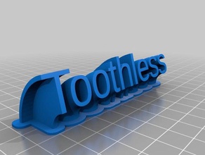 sem dentes office personalizado 3d print model - Mito3D