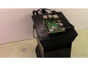 raspberry pi nas hdd titulaire de l'électronique fixation du disque dur misperry stockage en réseau 3 3d print model - Mito3D