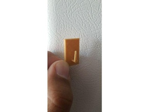 3mm pequeña y fina gancho de la pared organización 3d print model - Mito3D