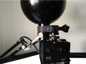 gopro mount fors ikea lamp camera 3d print model - Mito3D