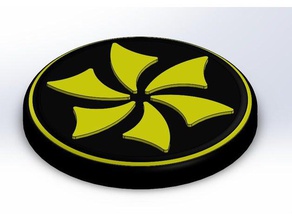ribeiro jiu jitsu blades logo sport & outdoors 3d print model - Mito3D