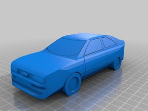 audi coupe low poly vehicles 3d print model - Mito3D