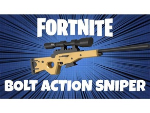 fortnite bolt action sniper full sized read description video games battle royal prop 3d print model - Mito3D