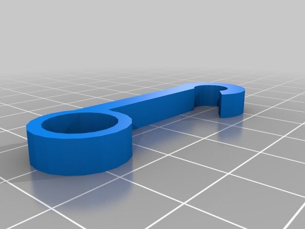 10mm rail crochet de l'organisation diamètre 3D print model - Mito3D