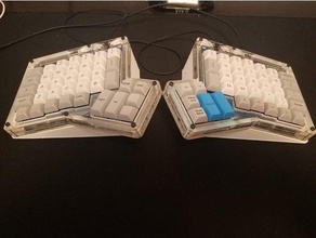 estendido ergodox tenda eletrônica teclado mecânico 3d print model - Mito3D