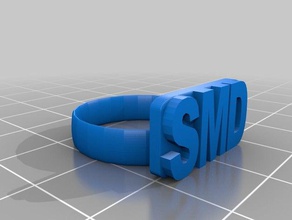 smd anillo de la moda 3d print model - Mito3D