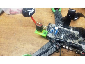 xt60 mount holder r c vehicles arris c250 drone qav250 racing 3d print model - Mito3D