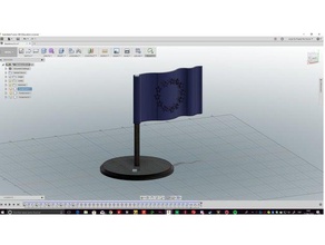 Avrupa Birliği bayrağı 3d baskı 3d print model - Mito3D
