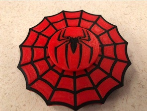spiderman spinner juegos y juguetes edc fidget mano de marvel comics spiderweb el hombre araña 3d print model - Mito3D