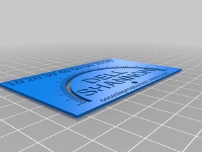 my customized functional business card 3d print model - Mito3D