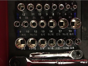 soket anahtarı Organizatör araç sahipleri & kutu alet tutucu aracı 3d print model - Mito3D