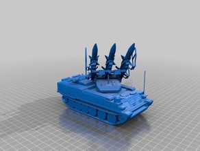 2k12 kub sa-6 gainful vehicles anti-air nato russia 3d print model - Mito3D