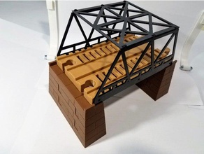 two way train track bridge toy & game accessories 3d print model - Mito3D