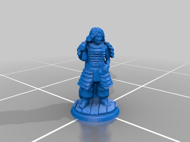 female cleric d&d dnd pathfinder pocket-dungeons pocket-tactics multiverse games paladin starfinder woman 3D print model - Mito3D