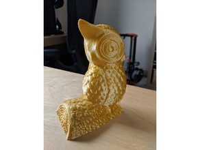owl bookend log decor book bookends reading 3d print model - Mito3D