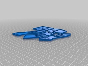 gaslands templates - lower walls games post-apocalyptic template 3d print model - Mito3D